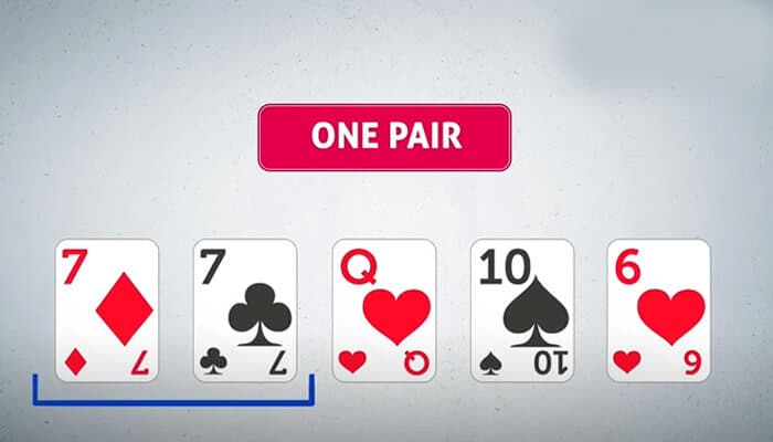 Cách đánh Poker vói One pair - một đôi